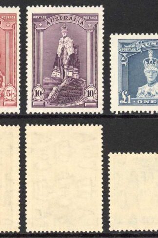 Australia SG176/8 Robe High Values (normal paper) Fresh Colour U/M Cat 153 poun
