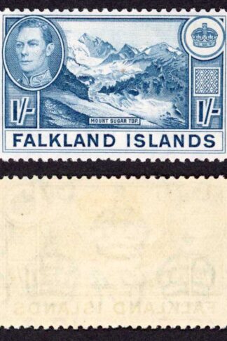Falkland Is SG158b KGVI 1/- Fresh Colour M/M Cat 38 pounds