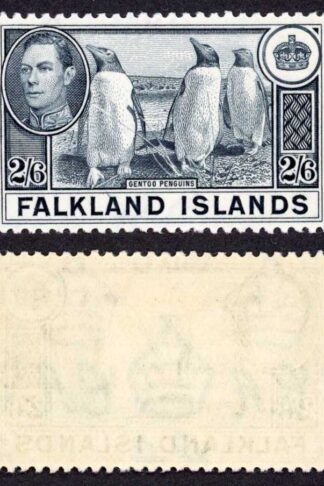 Falkland Is SG160 KGVI 2/6 Fresh Colour M/M Cat 65 pounds