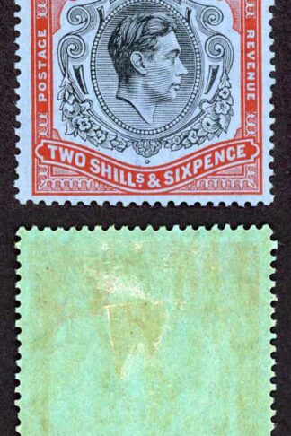 Bermuda SG117 2/6 Black and red Chalky perf 13 Fresh Colour M/M Cat 70 pounds
