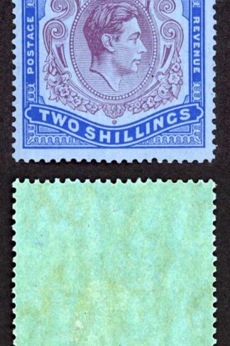 Bermuda SG116 2/- Chalky paper Fresh Colour M/M Cat 100 pounds