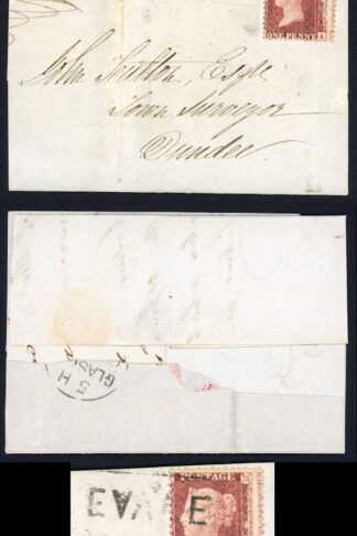 Penny Star with Whitevale (Type III) FRONT only Scots Local Very Scarce