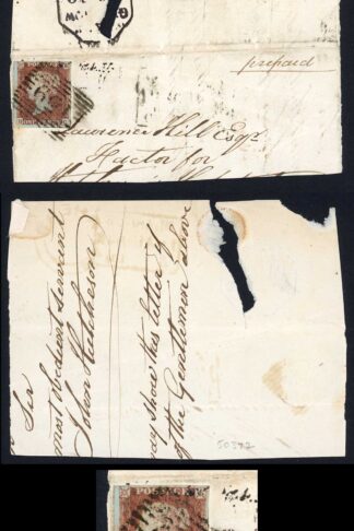 Penny Red (HC) on a part front with Barrhead UDC in red on reverse