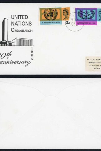 SG681-2 1965 U.N.O FDC