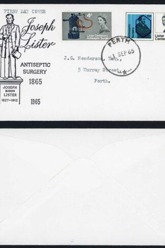 SG667-8 1965 Lister FDC