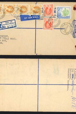 Rhodesia and Nyasaland 1961 registered cover