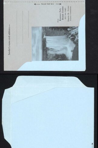 British Guiana Prepaid Airmail Lettersheet with Kaieteur Waterfall