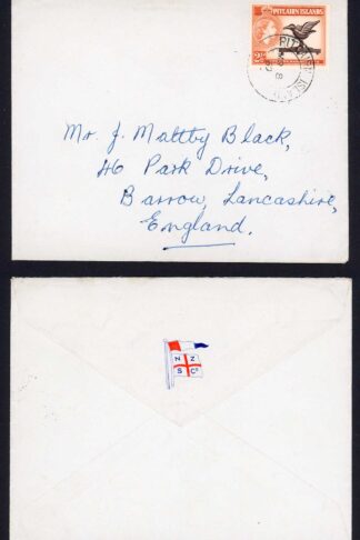 Pitcairn Island 1959 Commercial Cover to the UK Scarce