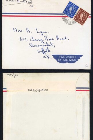1961 Field Post Office 573 (Aden) cover to the UK