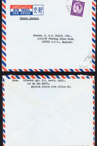 Aden 1958 Forces Air Mail Cover to the UK