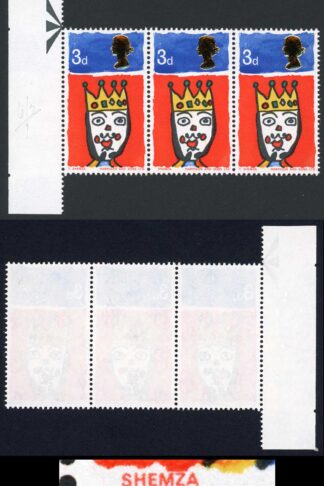 SG713c 1966 3d Christmas (no phos) Variety Missing T U/M Cat 25 pounds