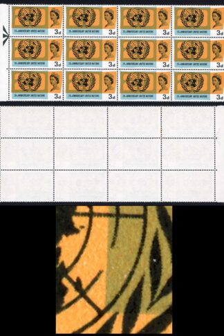 SG681a 3d UNO (Ord) variety Broken Circle U/M cat 65 pounds
