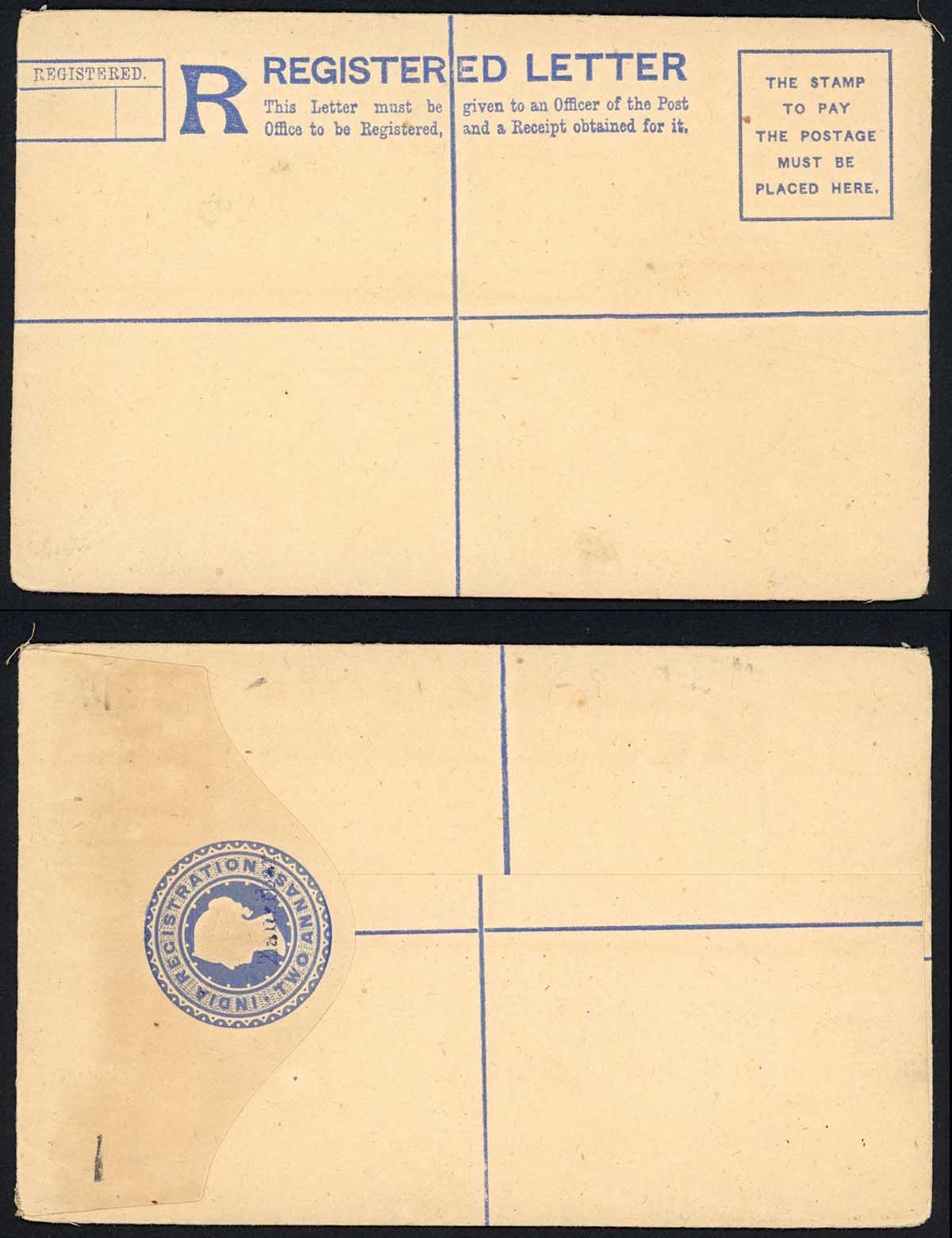 Zanzibar QV 2a Registered Envelope