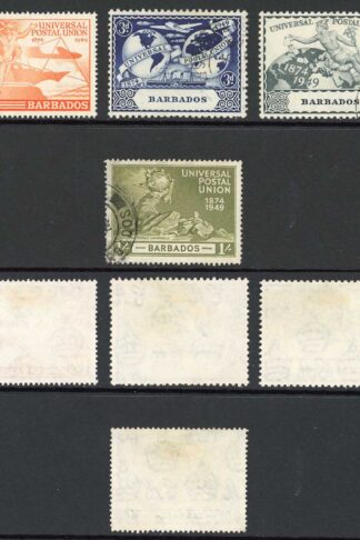 Barbados SG267/70 1949 UPU Set Fine used Cat 14 pounds