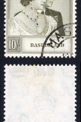 Basutoland SG37 10/- Silver Wedding Fine used Cat 50 pounds