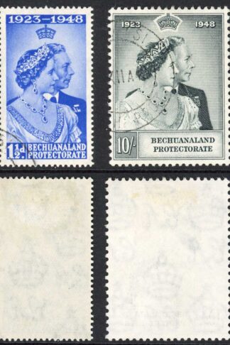 Bechuanaland SG136/7 Silver Wedding Fine used Cat 50.10 pounds