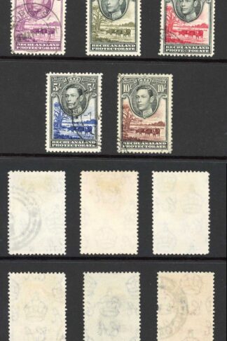 Bechuanaland SG118/28 Set of 11 Fine used Cat 110 pounds