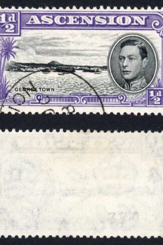 Ascension SG38b 1/2d Perf 13 Fine used Cat 4.75 pounds