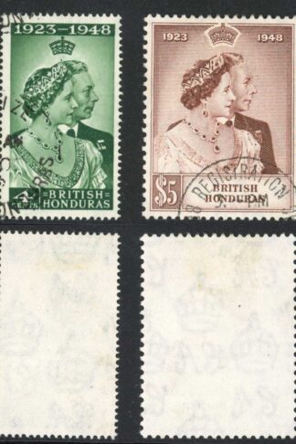 British Guiana SG164/5 Silver Wedding Fine used Cat 50.60 pounds