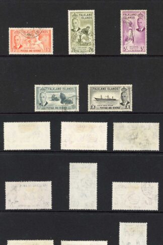 Falkland Is SG172/85 1952 Set of 14 Fine used Cat 95 pounds