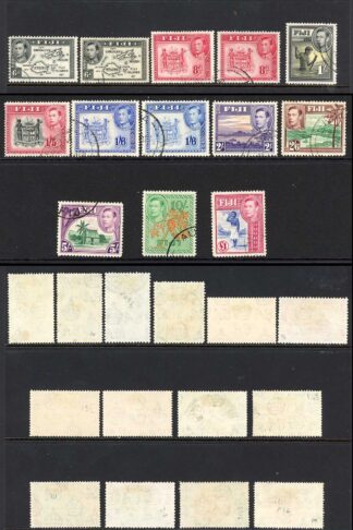 Fiji SG249/66b Set with different perfs etc Fine used Cat 241.10 pounds