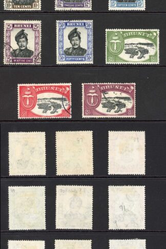 Brunei SG100/13 Set of 14 Fine used Cat 20 pounds
