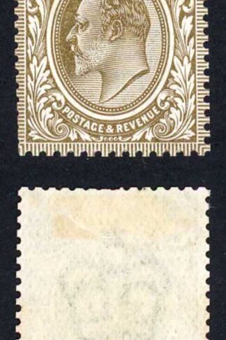 KEVII 1910 7d Colour Trial in Olive on Wmk Paper Cat from 10000 pounds