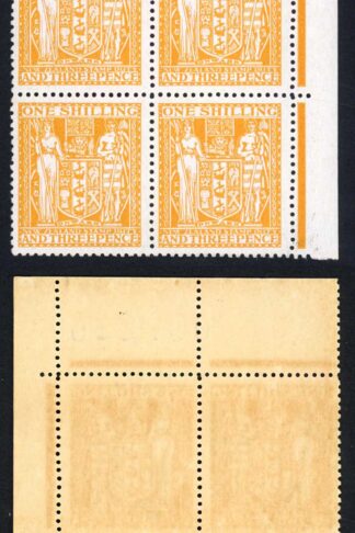 New Zealand SGF191 1/3 Orange-yellow Mult Wmk U/M Fresh Colour Cat 84 pounds