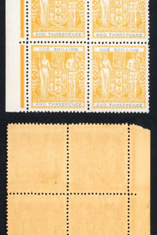 New Zealand SGF192b 1/3 Yellow and Blue Mult Wmk U/M Fresh Colour Cat 60 pounds