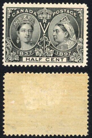 Canada SG121 1/2c Black 1897 Jubilee M/M (hinge remainder) Cat 75 pounds