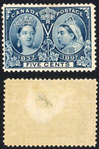 Canada SG127 5c Slate-blue 1897 Jubilee M/M (hinge remainder) Cat 60 pounds