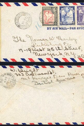 British Guiana 1944 Censored cover 46c rate