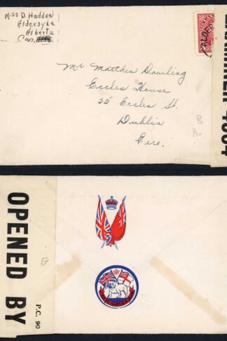 Canada Censored Cover with Union Jack and Bulldog label on reverse