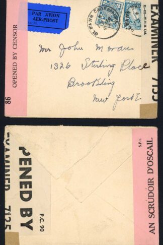 Ireland 1942 Irish and British Censor Tape