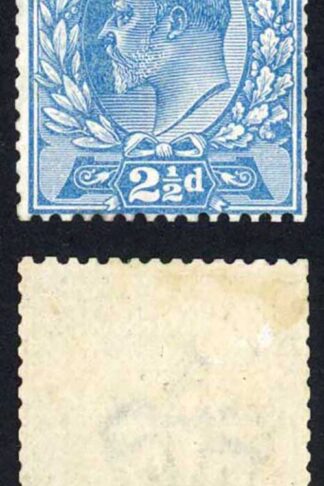 KEVII 1901 2 1/2d perf 14 Dull Blue Colour Trial Wmk Paper Cat 2100