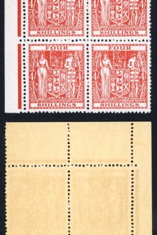 New Zealand SGF194 4/- Mult Wmk U/M Fresh Colour Cat 160 pounds