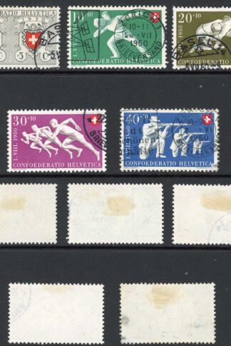 Switzerland SG522/6 1950 Red Cross set (40c corner fault) Cat 63.30 pounds