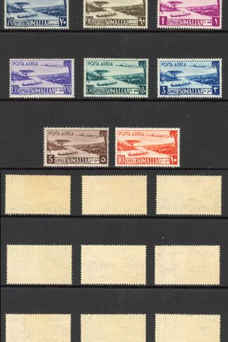 Somalia SG244/54 1950 Air Set of 11 U/M Cat 353 pounds