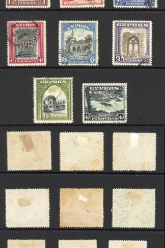 Cyprus SG133/43 set of 11 Cat 200 pounds