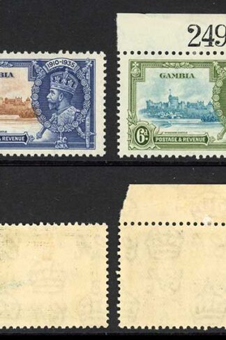 Gambia SG143/6 1935 Silver Jubilee M/M Cat 23 pounds