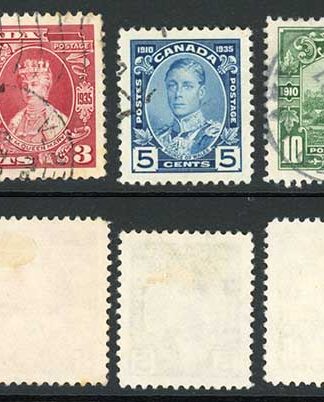 Canada SG335/40 1935 Silver jubilee Used set (3c light toning) Cat 35 pounds