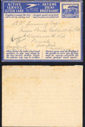 South Africa no postal Cancellation dated 9.10.1942
