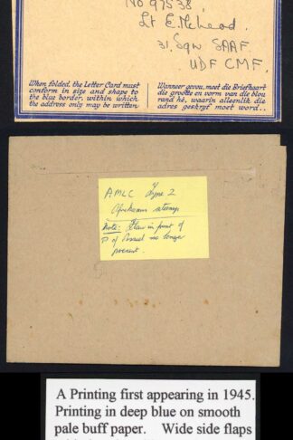South Africa Airletter 1945