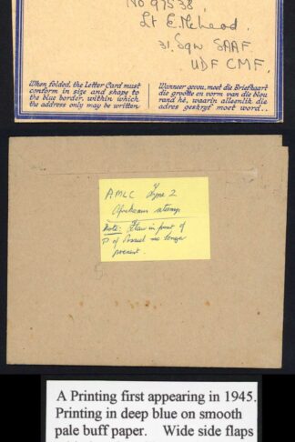 South Africa Airletter 1945