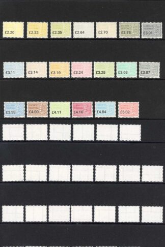 Guernsey Insurance Stamps BF 327/353 NO 2.16 U/M BF Selling price 130 pounds