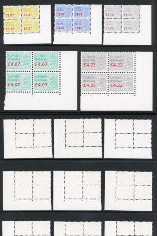 Guernsey Insurance Stamps BF 301/326 Set of 26 U/M BF Selling price 490 pounds