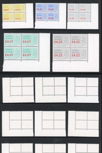 Guernsey Insurance Stamps BF 301/326 Set of 26 U/M BF Selling price 490 pounds