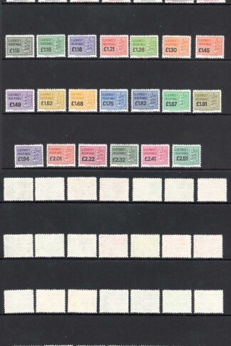Guernsey Insurance Stamps 27 Values U/M BF Selling price 120 pounds