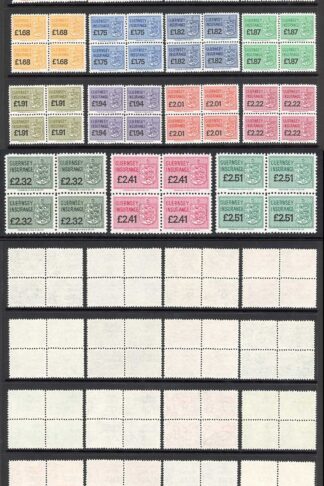 Guernsey Insurance Stamps 27 Values U/M BF Selling price 480 pounds