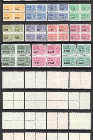 Guernsey Insurance Stamps 27 Values U/M BF Selling price 480 pounds